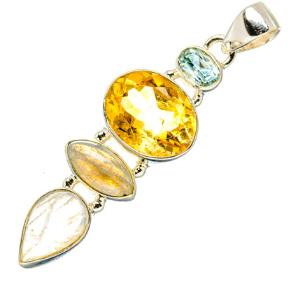 Citrine Pendants handcrafted by Ana Silver Co - PD35151 - Photo 2