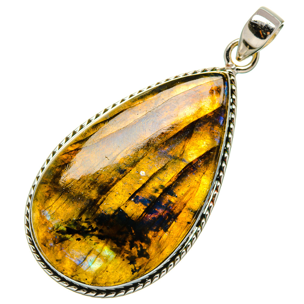 Labradorite Pendants handcrafted by Ana Silver Co - PD35152 - Photo 2