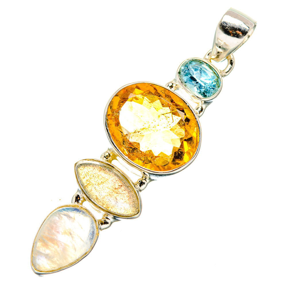 Citrine Pendants handcrafted by Ana Silver Co - PD35153 - Photo 2