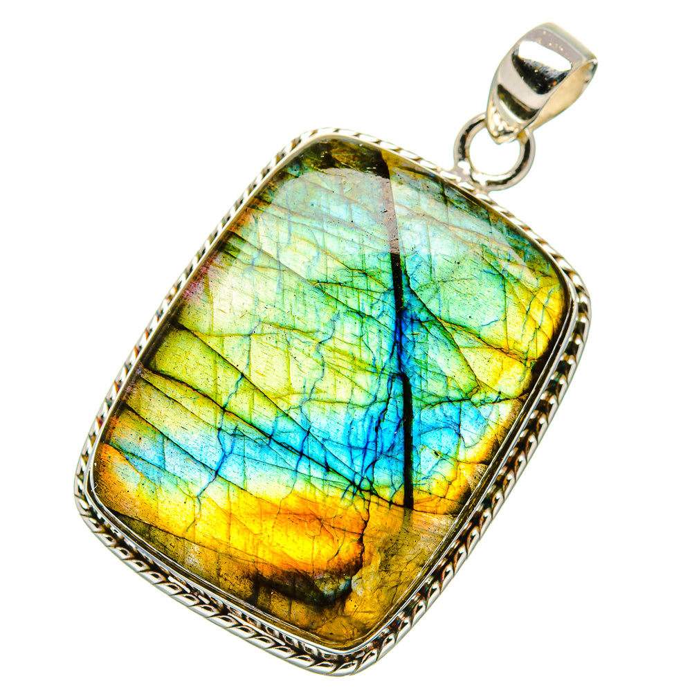 Labradorite Pendants handcrafted by Ana Silver Co - PD35154 - Photo 2