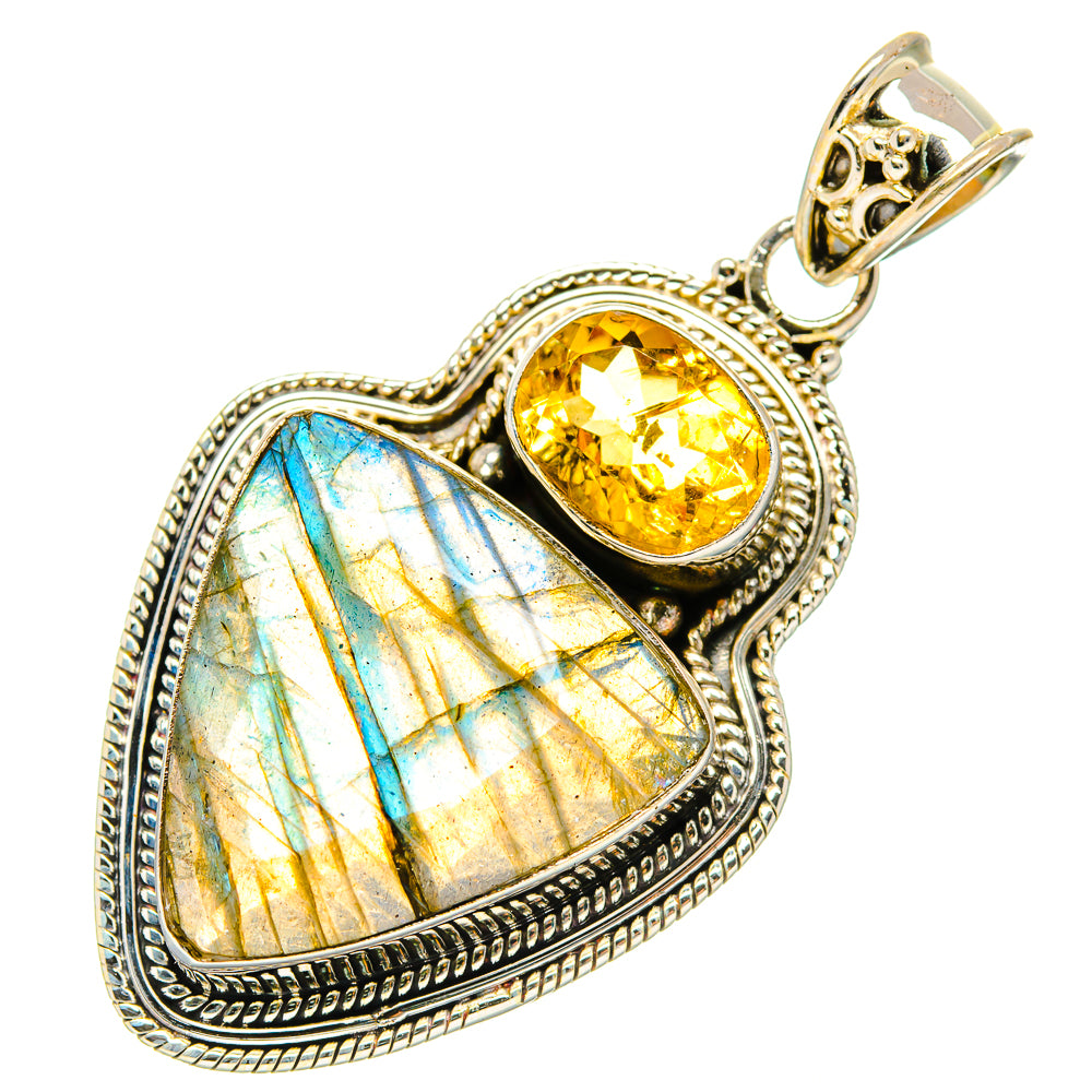 Labradorite Pendants handcrafted by Ana Silver Co - PD35156 - Photo 2