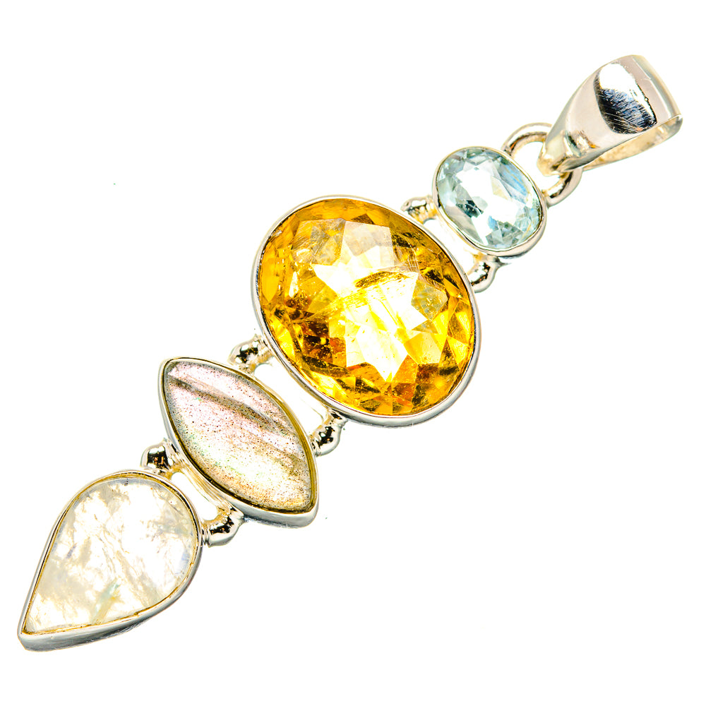 Citrine Pendants handcrafted by Ana Silver Co - PD35159 - Photo 2