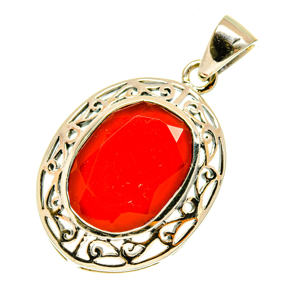 Red Onyx Pendants handcrafted by Ana Silver Co - PD3516