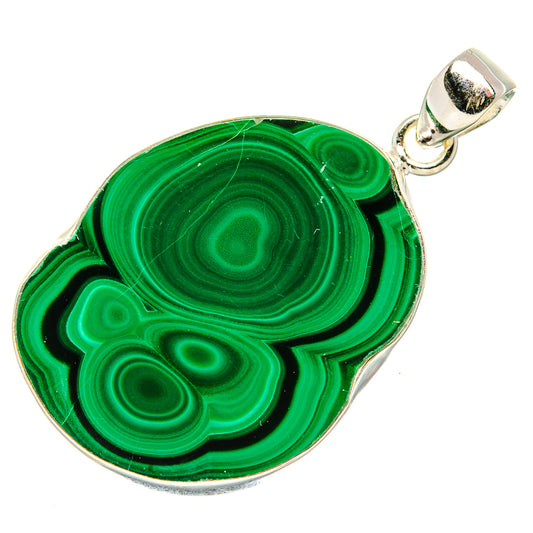 Malachite Pendants handcrafted by Ana Silver Co - PD35181 - Photo 2