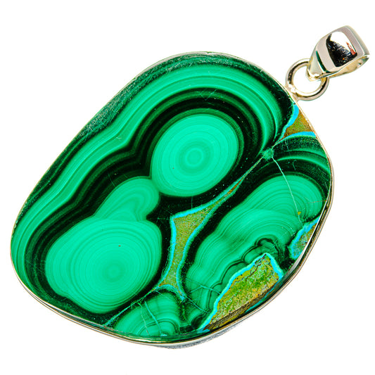 Malachite Pendants handcrafted by Ana Silver Co - PD35182 - Photo 2