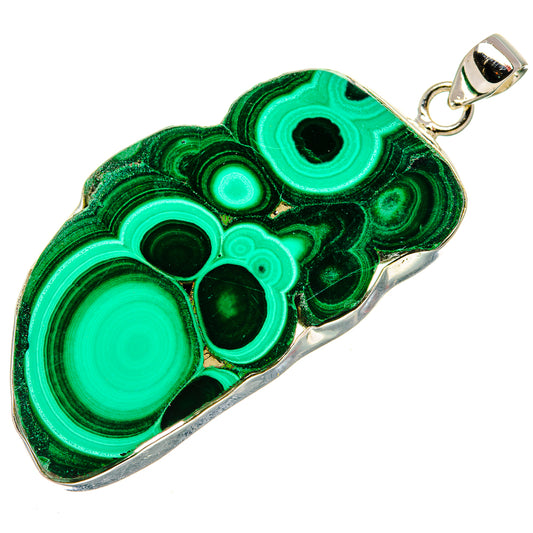 Malachite Pendants handcrafted by Ana Silver Co - PD35183 - Photo 2