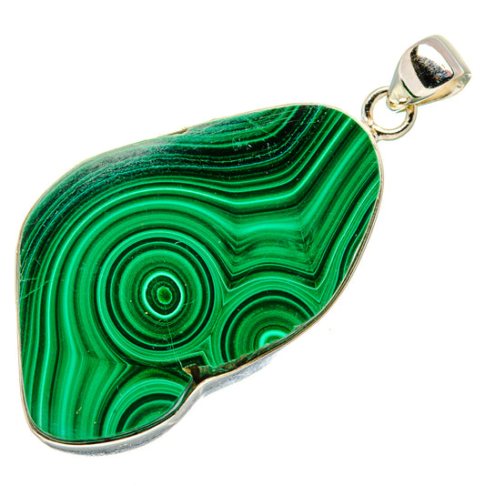 Malachite Pendants handcrafted by Ana Silver Co - PD35185 - Photo 2