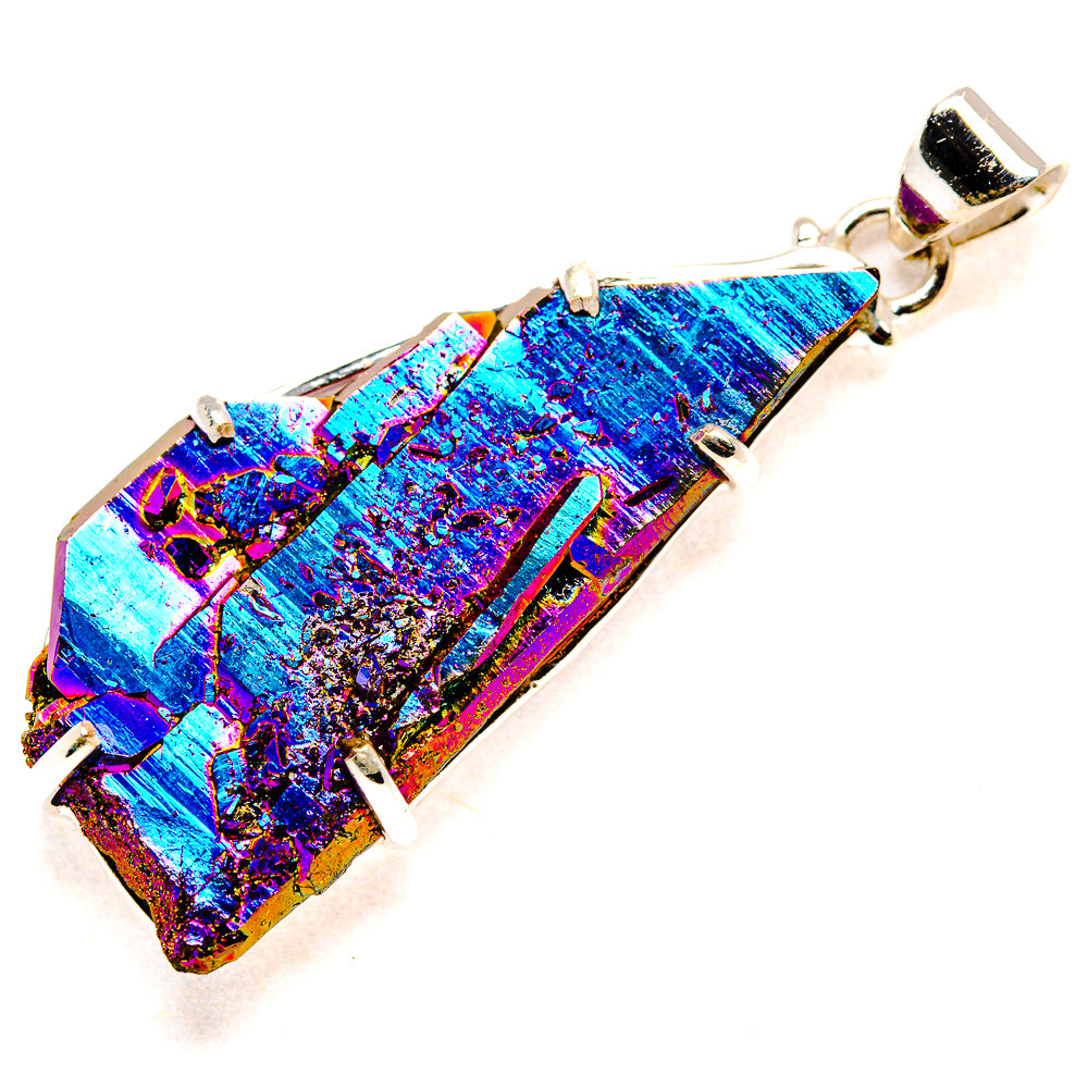 Titanium Sunshine Druzy Pendants handcrafted by Ana Silver Co - PD35189 - Photo 2