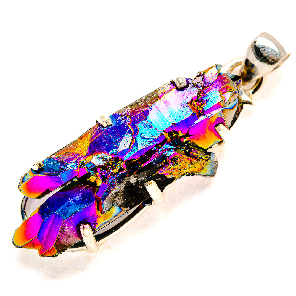 Titanium Sunshine Druzy Pendants handcrafted by Ana Silver Co - PD35192 - Photo 2