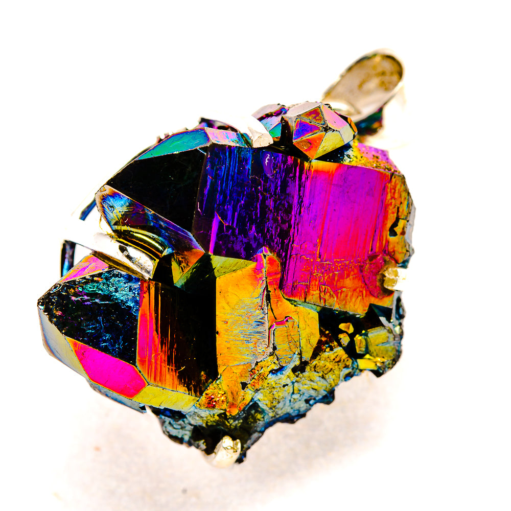 Titanium Sunshine Druzy Pendants handcrafted by Ana Silver Co - PD35193 - Photo 2