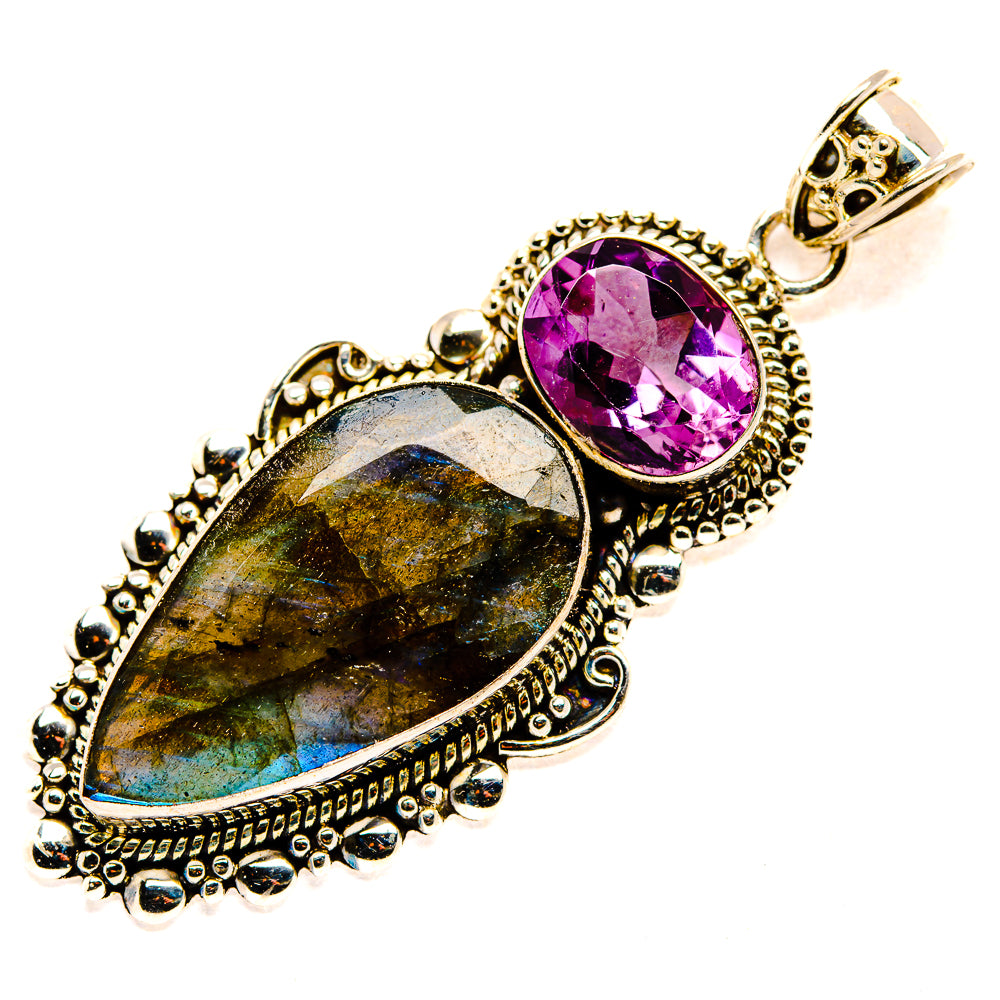 Labradorite Pendants handcrafted by Ana Silver Co - PD35194 - Photo 2
