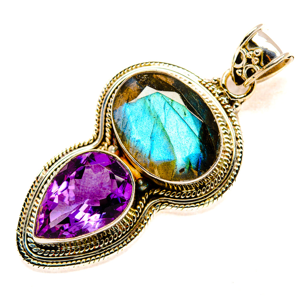 Labradorite Pendants handcrafted by Ana Silver Co - PD35196 - Photo 2