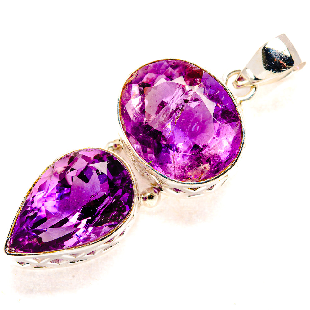Amethyst Pendants handcrafted by Ana Silver Co - PD35199 - Photo 2