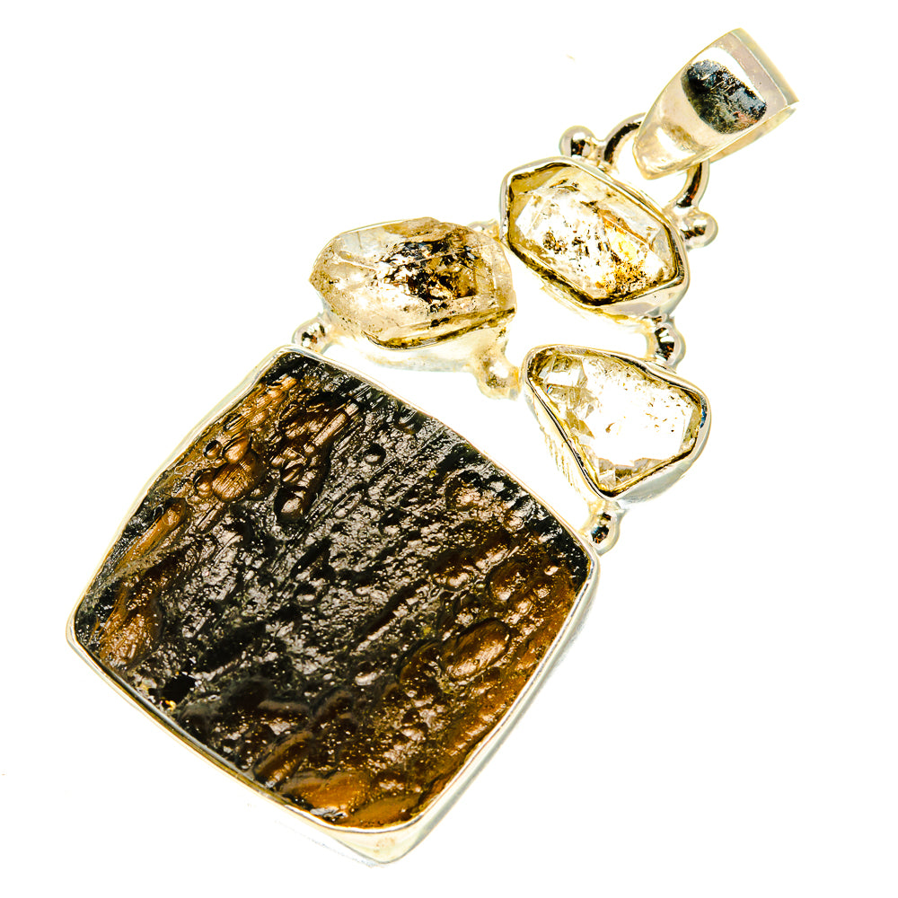 Tektite Pendants handcrafted by Ana Silver Co - PD3520