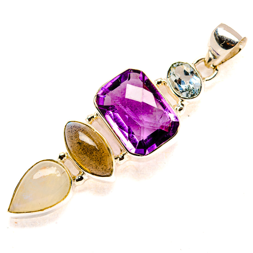 Amethyst Pendants handcrafted by Ana Silver Co - PD35204 - Photo 2
