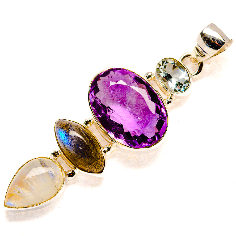 Amethyst Pendants handcrafted by Ana Silver Co - PD35210 - Photo 2