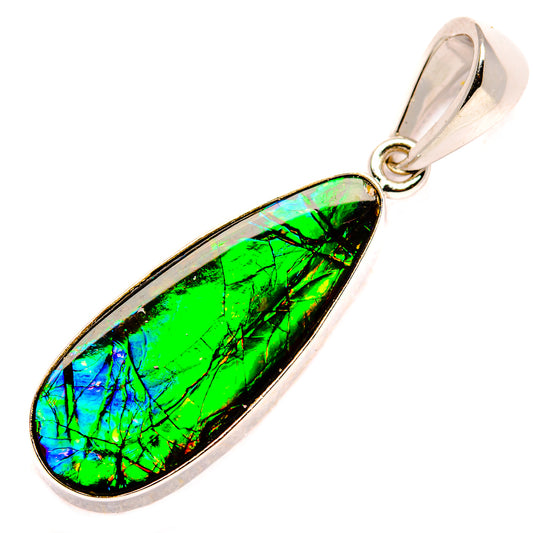 Ammolite Pendants handcrafted by Ana Silver Co - PD35220-SS
