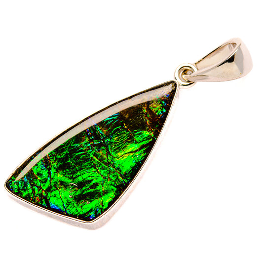 Ammolite Pendants handcrafted by Ana Silver Co - PD3522-SS