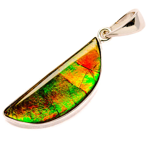 Ammolite Pendants handcrafted by Ana Silver Co - PD35224-SS