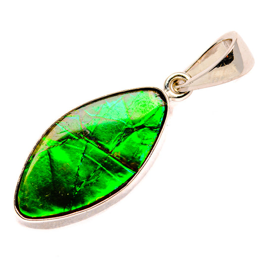 Ammolite Pendants handcrafted by Ana Silver Co - PD35226-SS