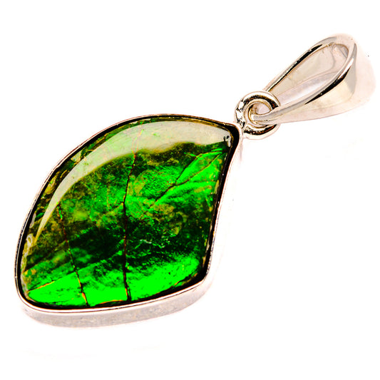 Ammolite Pendants handcrafted by Ana Silver Co - PD35227-SS