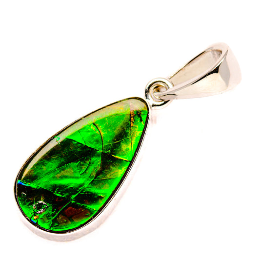Ammolite Pendants handcrafted by Ana Silver Co - PD35229-SS