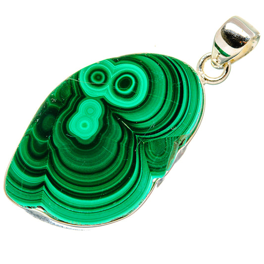 Malachite Pendants handcrafted by Ana Silver Co - PD35239 - Photo 2