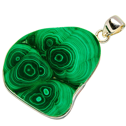 Malachite Pendants handcrafted by Ana Silver Co - PD35240 - Photo 2