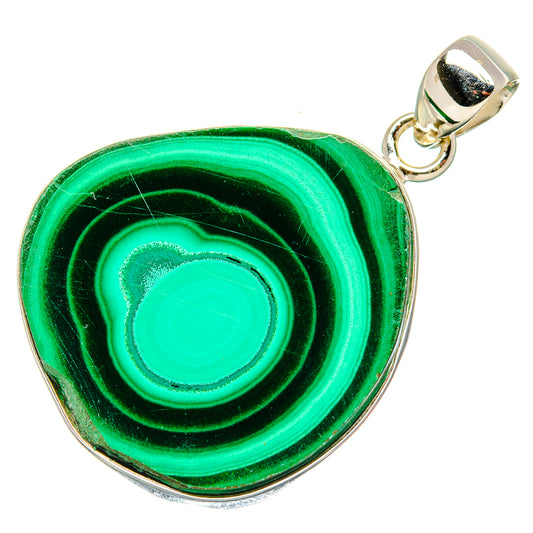 Malachite Pendants handcrafted by Ana Silver Co - PD35241 - Photo 2