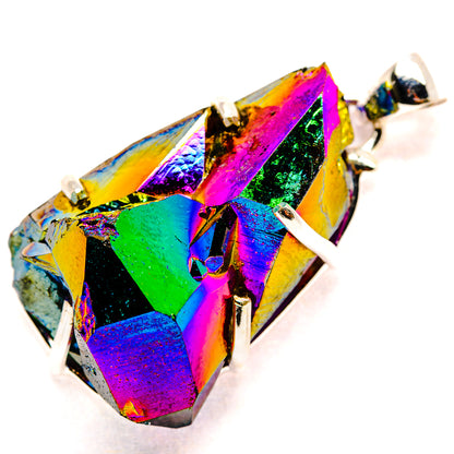 Titanium Sunshine Druzy Pendants handcrafted by Ana Silver Co - PD35254 - Photo 2