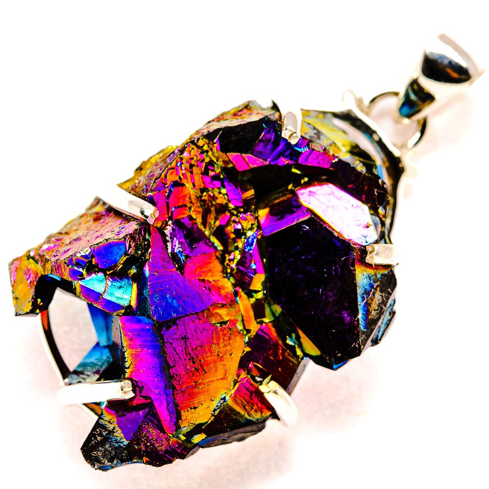 Titanium Sunshine Druzy Pendants handcrafted by Ana Silver Co - PD35257 - Photo 2