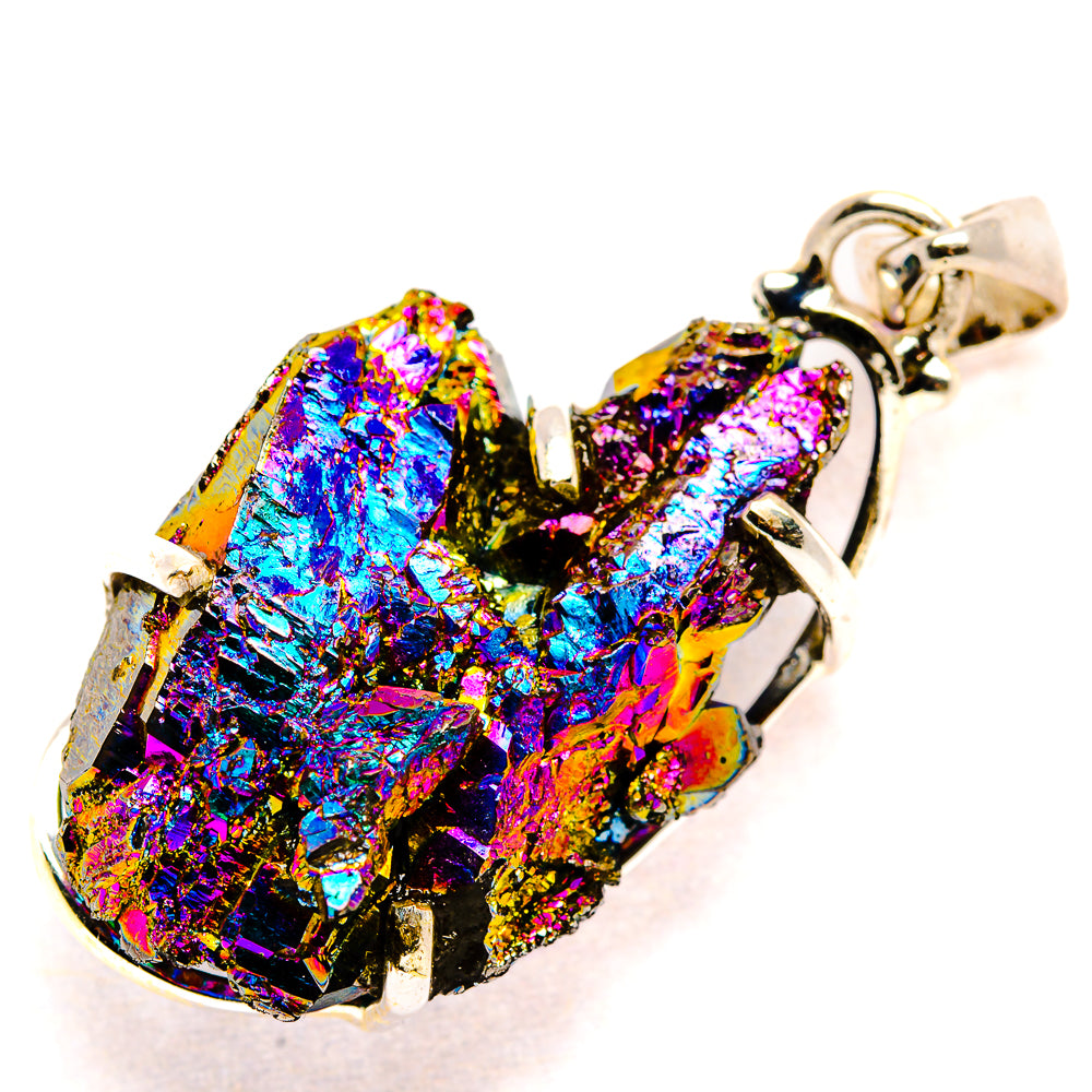 Titanium Sunshine Druzy Pendants handcrafted by Ana Silver Co - PD35258 - Photo 2