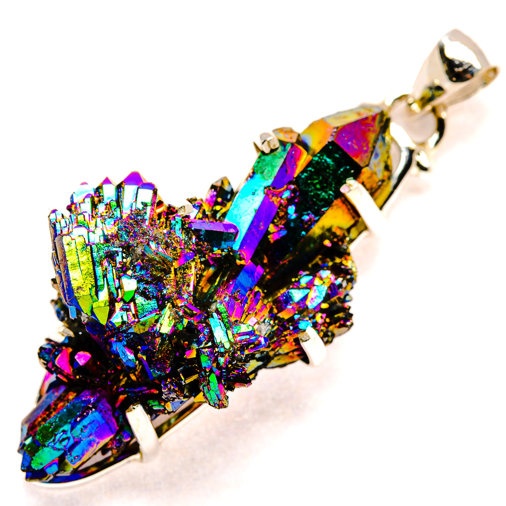 Titanium Sunshine Druzy Pendants handcrafted by Ana Silver Co - PD35259 - Photo 2