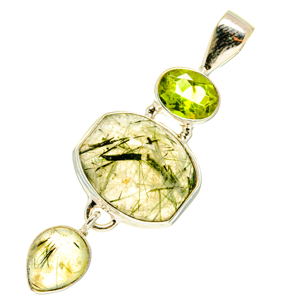 Tourmalinated Quartz Pendants handcrafted by Ana Silver Co - PD3526