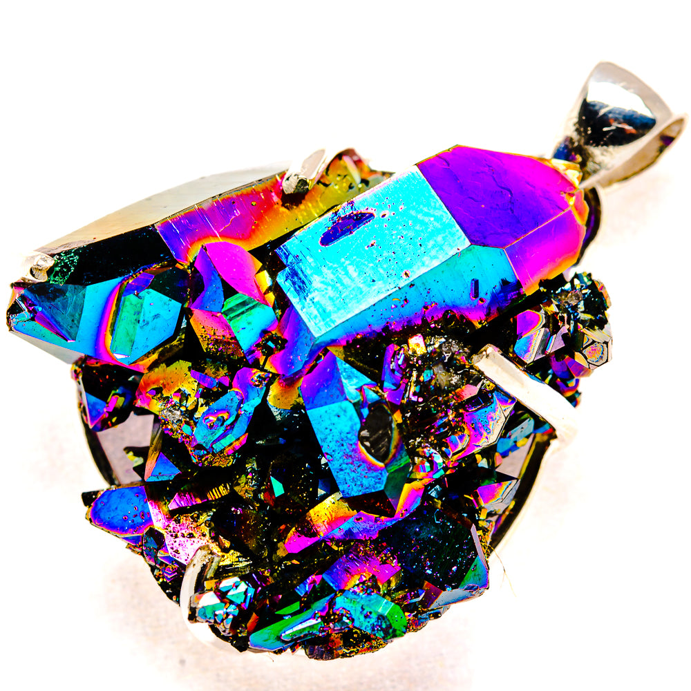 Titanium Sunshine Druzy Pendants handcrafted by Ana Silver Co - PD35261 - Photo 2