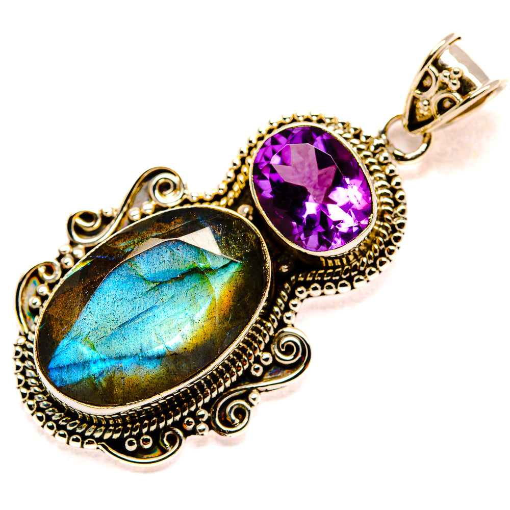 Labradorite Pendants handcrafted by Ana Silver Co - PD35263 - Photo 2