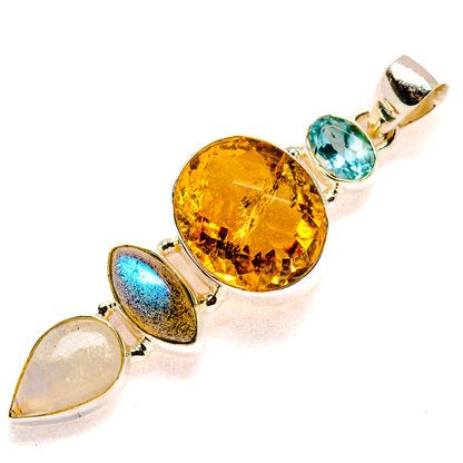 Citrine Pendants handcrafted by Ana Silver Co - PD35273 - Photo 2