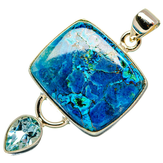 Chrysocolla Pendants handcrafted by Ana Silver Co - PD35299 - Photo 2