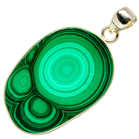 Malachite Pendants handcrafted by Ana Silver Co - PD35302 - Photo 2