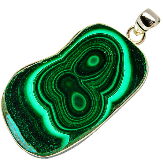 Malachite Pendants handcrafted by Ana Silver Co - PD35303 - Photo 2
