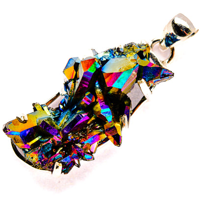 Titanium Sunshine Druzy Pendants handcrafted by Ana Silver Co - PD35308 - Photo 2