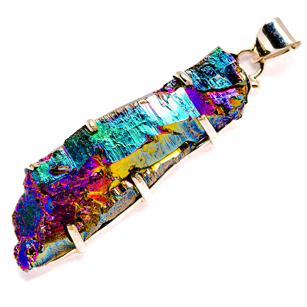 Titanium Sunshine Druzy Pendants handcrafted by Ana Silver Co - PD35310 - Photo 2