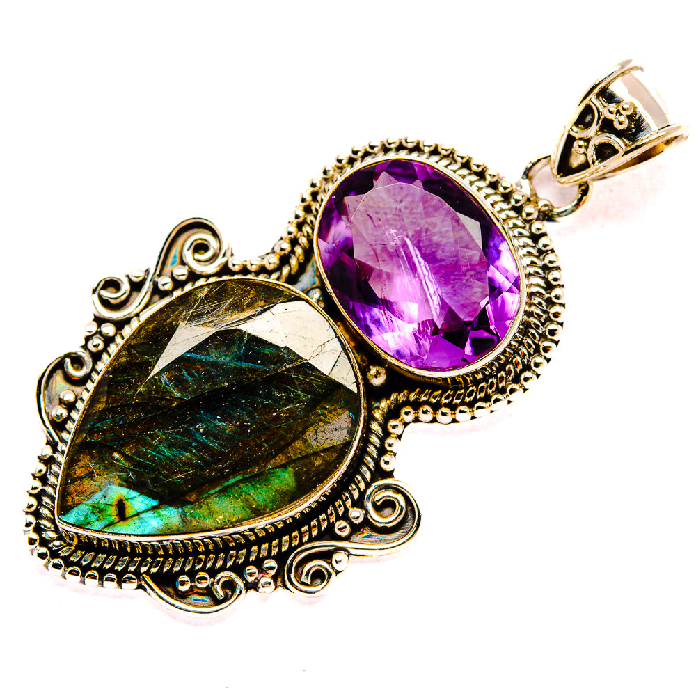 Labradorite Pendants handcrafted by Ana Silver Co - PD35322 - Photo 2