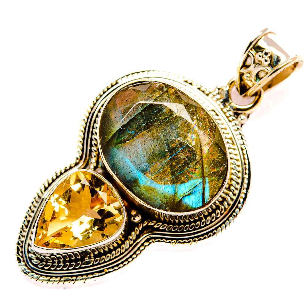 Labradorite Pendants handcrafted by Ana Silver Co - PD35323 - Photo 2
