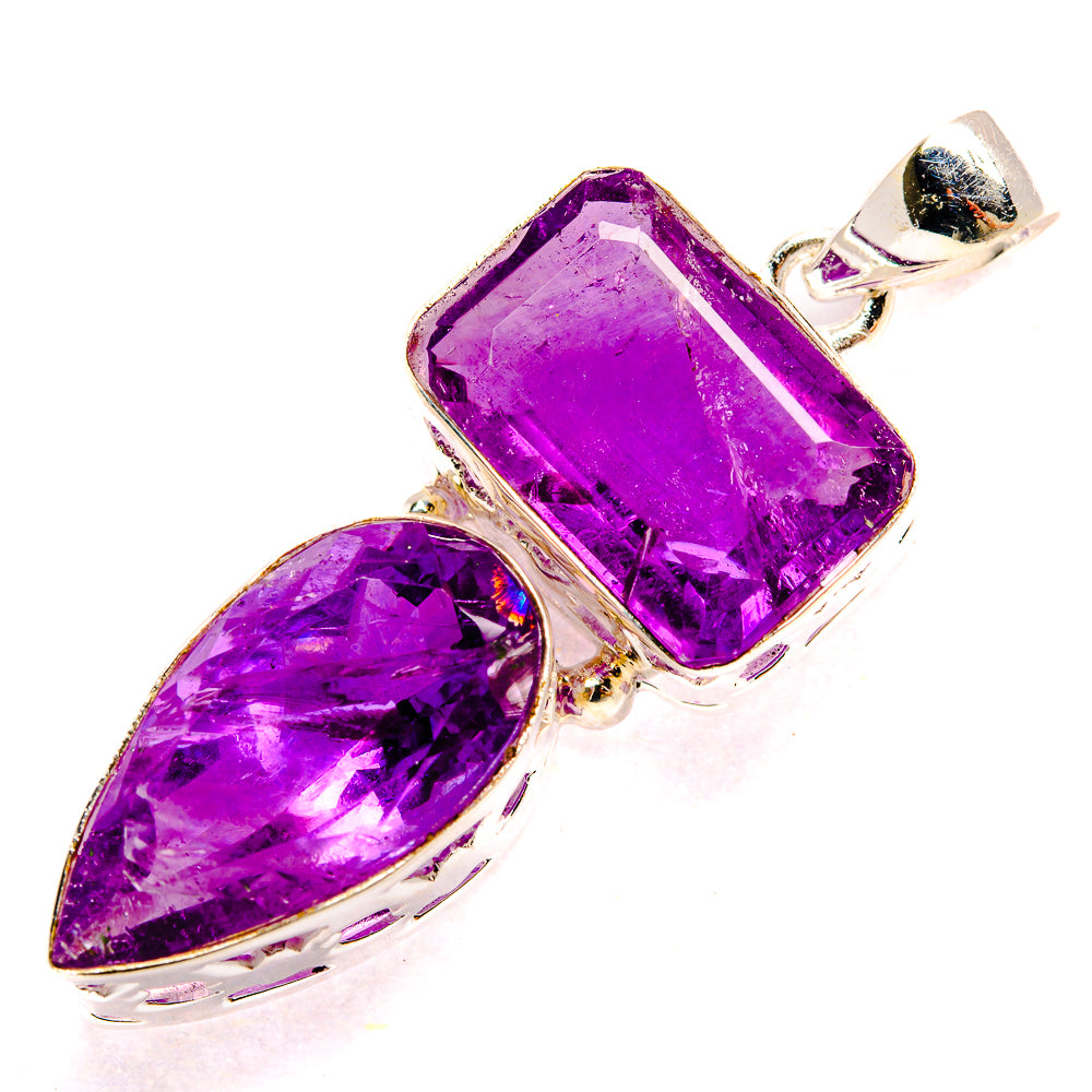 Amethyst Pendants handcrafted by Ana Silver Co - PD35329 - Photo 2