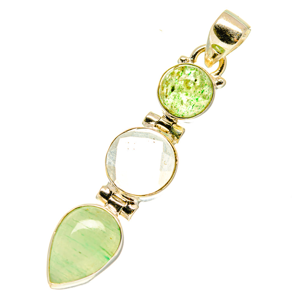 Prehnite Pendants handcrafted by Ana Silver Co - PD3533