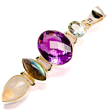 Amethyst Pendants handcrafted by Ana Silver Co - PD35342 - Photo 2