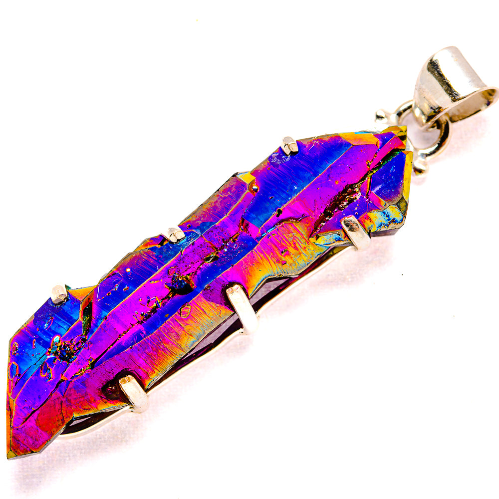 Titanium Sunshine Druzy Pendants handcrafted by Ana Silver Co - PD35371 - Photo 2