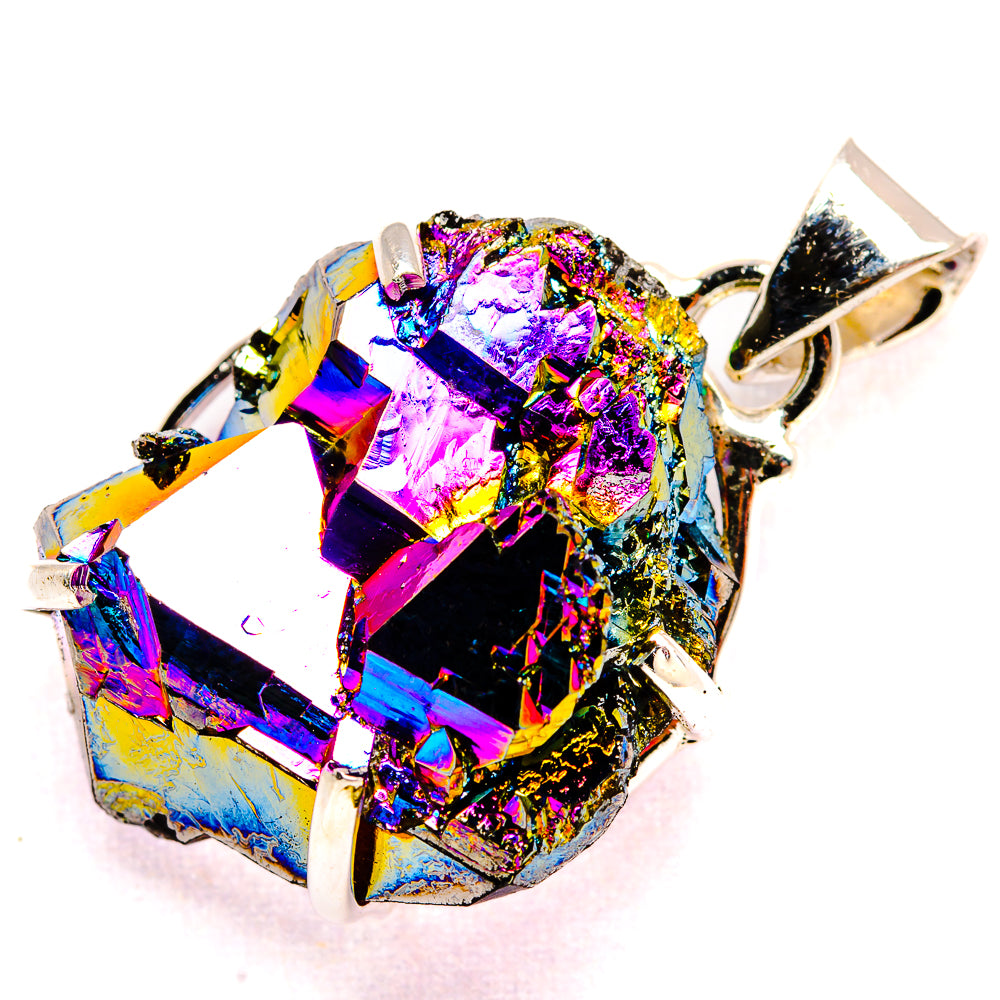 Titanium Sunshine Druzy Pendants handcrafted by Ana Silver Co - PD35373 - Photo 2