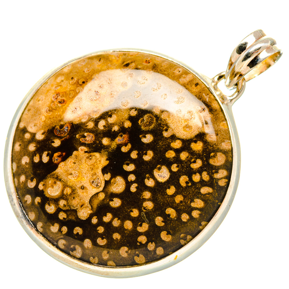 Palm Wood Jasper Pendants handcrafted by Ana Silver Co - PD35378 - Photo 2